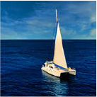 Leopard 47 catamaran sailing, powered by a NANNI marine diesel engine